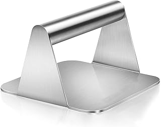 Hamburger press in stainless steel for grill, bacon non -sticky, set of professional grill accessories for flat grill, hamburger pancake machine, grease press, easy to clean.. Join millions of satisfied shoppers using DIAYTAR Nigeria every day.