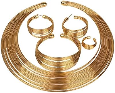 A set of gold plated jewelry of the latest elegant creations, a set of gold plated jewelry for women from Yubella (gold) (ybnk_5773).. Shop smarter, not harder with DIAYTAR NIGERIA - thousands of products at your fingertips with affordable delivery.