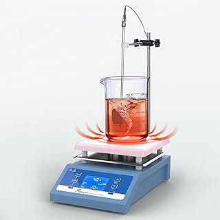 Laboratory of magnetic heating plates | Magnetic induction heating | | precise temperature control | Continuous speed regulation, mixture and liquid mixture equipment, LCD5L.. Shop smart with DIAYTAR NIGERIA, offering a vast product range delivered to your doorstep within a week.