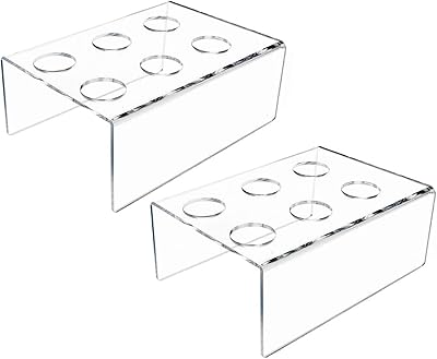 2 pieces 6 holes in acrylic cone support cone support of ice cream in acrylic ice cream support.. Experience the convenience of boundless shopping with DIAYTAR NIGERIA's affordable platform and quick shipping.