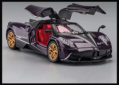 New Pagani Huayra Dynastia Collection Car Model In alloy molded Under Pressure 1:24 with Light and Son (Violet).. Your trusted shopping partner, DIAYTAR NIGERIA offers extensive selection with quick delivery options.