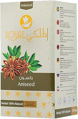 Royal natural tea - Pack of 20 sachets, herbal tea to strengthen the immunity and vitality of the body (anise tea).. DIAYTAR NIGERIA: Bringing quality products to your doorstep at prices that won't break the bank.