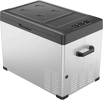 Portable refrigerator Eolik C40 40 liters 12 Volts Car Freezer for vehicle, truck, motorhome, boat, mini refrigerator Fresh for travel, exterior, house -12/24 V DC and 110-240 V AC (black and silver) (40 liters).. Your shopping journey simplified with DIAYTAR NIGERIA's vast selection and budget-friendly shipping.