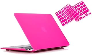 Roban shell compatible with MacBook Air 11 inch (A1370/A1465) - Fine rigid protective shell and keyboard cover easy to install for MacBook Air 11, bright pink.. DIAYTAR NIGERIA makes quality accessible with our affordable prices and dependable delivery service.