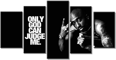 Qqyyyt Decoration D'I interior Moderne 5 Pieces Tupac Amaru Shakur Rapper Printing Modular Poster Photo Art Mural.. Transform how you shop with DIAYTAR NIGERIA's vast selection and budget-friendly delivery options.