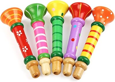 Small wooden trumpet 5 pieces piccolo flute for toy children.. Shop smart and save with DIAYTAR NIGERIA's extensive product range and 5-8 day delivery guarantee.