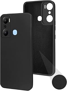 Rear shell in flexible antichoc flexible silicone gel with matt finish and fabric interior lining with camera protection for Infinix Hot 20 Play (black).. DIAYTAR NIGERIA combines affordability with convenience, delivering your purchases within 5-8 days.