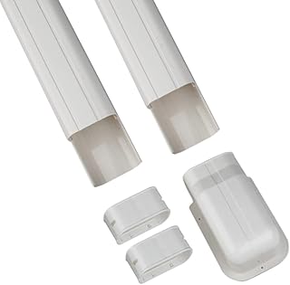 FORESTSHELL 4 "8 'Line cover kit for decorative PVC air conditioner with duct hole for central air conditioner, mini split air conditioning units and capacity pump system.. Get more, save more — only on DIAYTAR Nigeria.