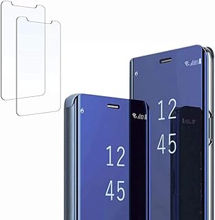 Protective cover with dalchin mirror flap for Samsung Galaxy A90 5G, with crutch, complete anti-shock tempered glass, blue.. Discover thousands of products on DIAYTAR Nigeria with delivery between 5 to 8 days across the country.