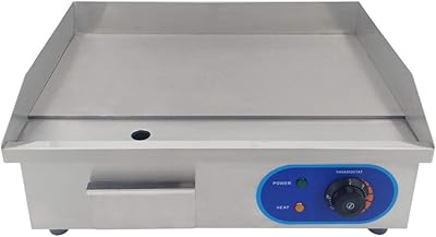 Commercial electric grill flat in stainless steel, 3000W kitchen heating plate, thermostatic control.. Embrace a new era of online shopping with DIAYTAR NIGERIA's extensive range and budget-friendly prices.