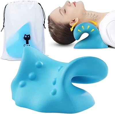 Relaxation pillow of the neck and shoulders, cervical pillow and extension of the neck, orthopedic pillow, pillow to relieve cervical pain, comfortable cervical support pillow to relieve cervical pain with travel bag.. Shop the smart way with DIAYTAR NIGERIA's extensive selection and budget-friendly nationwide delivery.