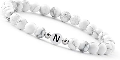 GD Good.Designs white pearl bracelet (initial bracelet) for couples with letters (best bracelets for girlfriends).. Affordable choices, delivered fast — that's the DIAYTAR Nigeria promise.