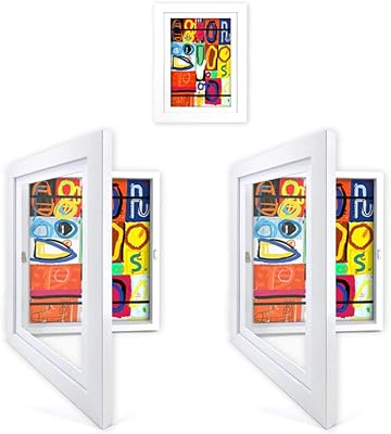 2 pieces art frame for children before A4 frames Photo opening frames storage storage frames of works of art for children drawing crafts arts for children for children for children's drawing work (white).. Your everyday shopping destination, DIAYTAR NIGERIA offers quality and value delivered within days.
