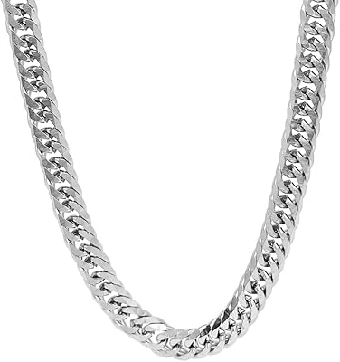 Men women silver stainless steel large chain 25 "length 11mm.. DIAYTAR NIGERIA: Your trusted partner for affordable online shopping with reliable delivery timeframes.