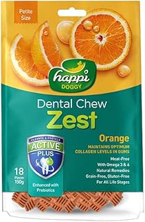 Happy Doggie Safety - Orange - 2.5 inch (18 parts) toothpaste - 150 grams.. DIAYTAR NIGERIA makes luxury accessible with our affordable prices and dependable delivery service.