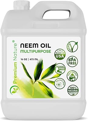 Neem oil for plants, interior and exterior gardening, ready to use, unrefined cold pressed, rechargeable spray, 16 oz bottle.. Why pay more? DIAYTAR Nigeria gives you the best for less.