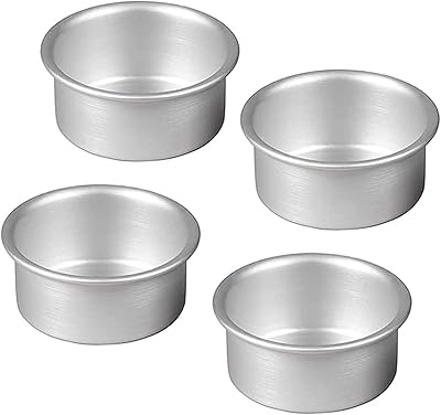 Set of 4 rounds with non -stick aluminum non -stick cakes, 4 inch, suitable for house and holidays, pastry and party supplies at home.. Discover the perfect balance of selection and value with DIAYTAR NIGERIA's nationwide delivery service.
