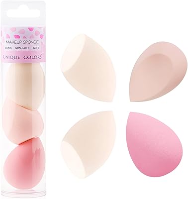 Beautyblender make -up sponge, sponges of foundation of a foundation ideal for women to apply make -up, highlighter, foundation, powder, cream or liquid (4 pieces of pink makeup sponge).. DIAYTAR NIGERIA: Bringing quality products to every Nigerian home at prices everyone can afford.