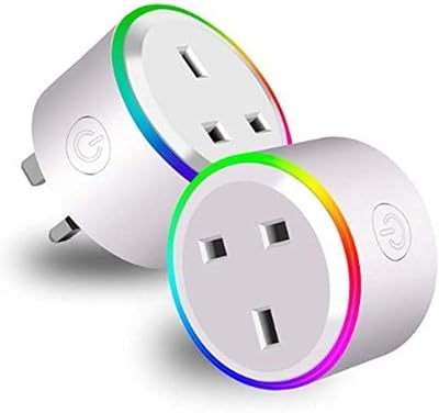 Nano Classic Nano Intelligent WiFi socket (2 -piece package in 1) Remote control for Android iOS application with RVB light compatible with Alexa, Google Home and IFTTT control for home automation (2 -room package in 1) - British socket.. DIAYTAR NIGERIA delivers value, variety, and convenience with our nationwide 5-8 day shipping.