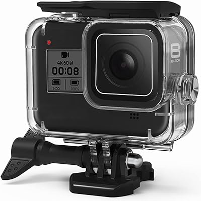 Fittill waterproof housing for GoPro Hero 8, black submarine protective shell, 60m diving housing with support, accessories for action camera Go pro hero8.. DIAYTAR NIGERIA delivers more than expected with our extensive catalog and 5-8 day delivery service.