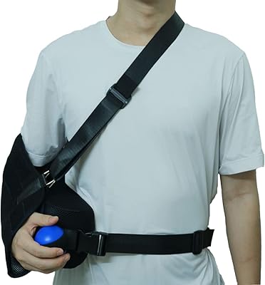 Ainiveiya shoulder abduction scarf - arms immobilizer with pillow, rotator cuff orthosis with padded relief support holder, anti -stress ball in right and left mesh fabric, elbow plaster, universal, universal.. Experience hassle-free shopping with DIAYTAR NIGERIA's user-friendly platform and prompt delivery service.