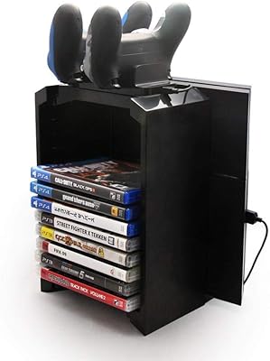 A multifunctional support to store game discs and a support for the PS4 digital video game console... DIAYTAR NIGERIA revolutionizes online shopping with competitive prices and reliable 5-8 day delivery.