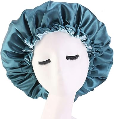 COSBACK satin sleep hat - Sleep cap adjustable double extra large layer, green + green.. DIAYTAR NIGERIA: Your affordable shopping destination with thousands of products delivered in days.