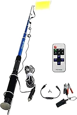 Jenny 360 degrees Multifunctional LED LED Fishing rod 5m Camping lamp with 3 800W IR remote control modes.. DIAYTAR NIGERIA: Where smart shoppers find everything they need at prices they can afford.
