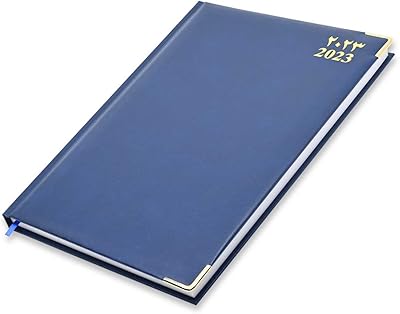 Fis A4 2023 Arab/English notebook (golden corners) Blue - FSDI42AE23BL.. Transform your online shopping experience with DIAYTAR NIGERIA's affordable and diverse marketplace.