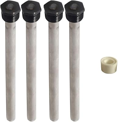 Aleaveree Lot of 4 water heaters for motorhomes, magnesium anode rod, anode stems for water heater for motorhome, extends the lifespan of suburban water heaters and other flow water heaters-magnesium.. From Lagos to Kano, DIAYTAR Nigeria delivers across Nigeria in days.