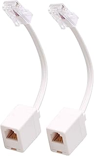 RJ45 converter cable to RJ11, M/F converter cable, EUSTEC RJ11 6P4C female telephone cable to Ethernet RJ45 8P8C Male (2).. DIAYTAR NIGERIA combines affordability with convenience, delivering your purchases within 5-8 days.
