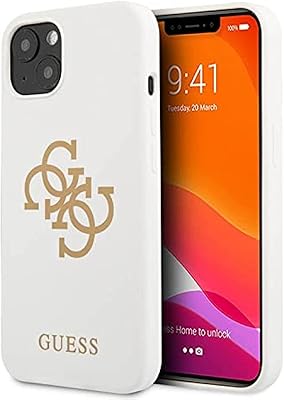 Large 4G liquid silicone protective shell with printed logo for iPhone 13 mini (5.4 inch) of mobile CG, white.. DIAYTAR NIGERIA brings affordable shopping to your fingertips with reliable delivery in less than 8 days.