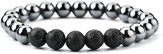 Popular pearl jewelry pearl of lava and hematite for men crystal bracelet pb2259, hematite stone, lava stone.. DIAYTAR NIGERIA redefines convenience with our vast product selection and swift nationwide delivery.