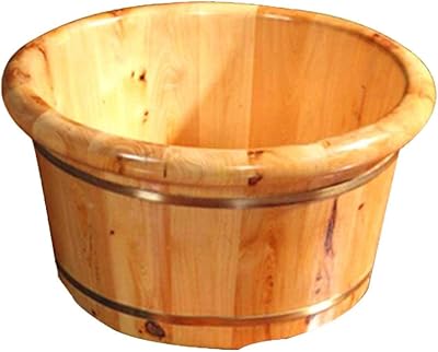 Wooden footbag bucket, 26 cm high pedicure basin, barrel of round -design cedar massage for domestic and elderly and elderly use.. Transform how you shop with DIAYTAR NIGERIA's vast selection and budget-friendly delivery options.