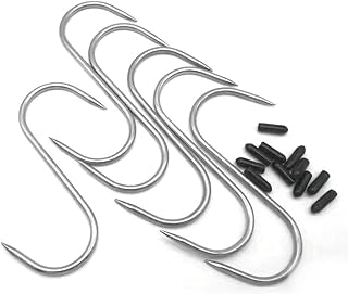 JY Navy meat hooks in the shape of a stainless steel, metal pendant hooks for kitchen, workshop, bathroom, garden (4.5 inches).. DIAYTAR NIGERIA brings the market to your screen with thousands of affordable products delivered to your door.