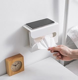 Wall support for handkerchiefs/towel rack/dispenser under cabinet for kitchen, bathroom, pantry, storage organizer for linen, rectangular spap carrier bins.. Shop with confidence at DIAYTAR NIGERIA, offering thousands of products with budget-friendly shipping.
