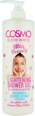 Cosmo Glow White Miss Beauty 1000 ml Lightning Shower Gel Graat and Licorine Extract.. DIAYTAR NIGERIA combines affordability, variety, and convenience with nationwide delivery services.