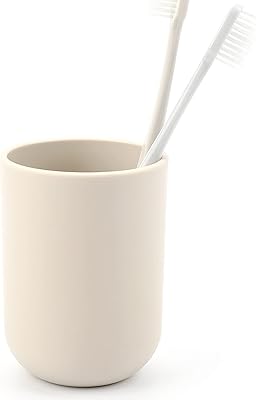 Interlife toothbrush, bath cups, brushing goblet, reusable bath cup, rinse cup, 350 ml plastic (beige).. Unlock access to a wide range of products with DIAYTAR NIGERIA's affordable e-commerce platform.