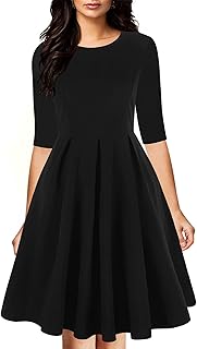 Classic dress with mid-long and round neck for women oxioli with contrasting pockets ox253.. Your comprehensive marketplace awaits at DIAYTAR NIGERIA with affordable prices and reliable delivery times.