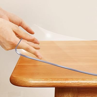 Protector of transparent table table cover for dining room, 24 x 48 inch, in PVC, rectangular, plastic, crystal, for wooden furniture, thick desk mats for living room table, non -slip.. Thousands of items at your fingertips — DIAYTAR Nigeria makes it happen.