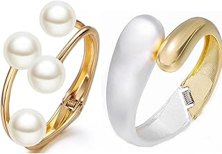 Tomophilic bracelet for women, thick golden pearls for women, asymmetrical open bracelet, gold open bracelets for teenagers, copper, copper, copper, copper, copper.. DIAYTAR NIGERIA: Where convenience meets affordability with delivery across Nigeria in under 8 days.