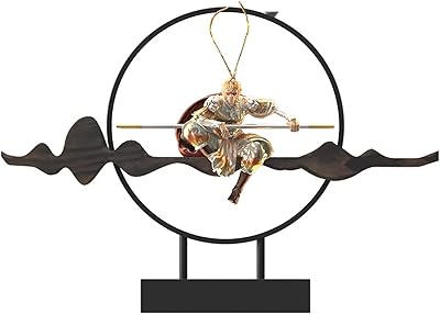 Statue of the Sun Wukong Singe King of the Chinese myth with LED LED Hound Gift.. DIAYTAR NIGERIA combines affordability with convenience, delivering your purchases within 5-8 days.