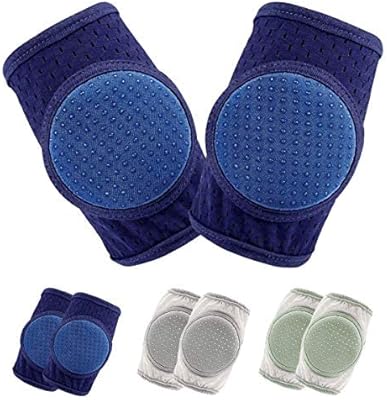 Feitang 3 pairs of crawling baby kneepers, (3 colors) adjustable protective knees for children, blue, 12.. DIAYTAR NIGERIA connects desires with reality through affordable prices and reliable delivery service.