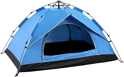 Camping tent maston, ultra-light dome tent with instant automatic deployment, suitable for four seasons, waterproof and windbreaker for camping (2-3 people/blue).. DIAYTAR NIGERIA: Where shopping is affordable, selection is vast, and delivery is always reliable.