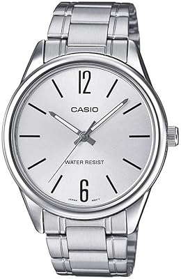 Casio watch for men with black dial and stainless steel bracelet-MTP-V005D-7BUDF.. Enjoy low prices, wide selections, and reliable delivery with DIAYTAR Nigeria.