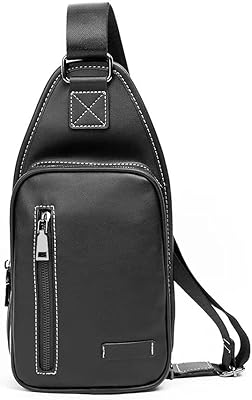 Skkare Small shoulder bag for men's traveler bag with chest strap.. Discover why millions choose DIAYTAR for affordable online shopping with delivery in just 5-8 days.