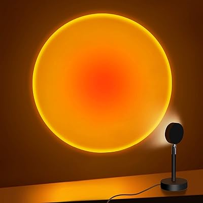 Sunset projection lamp Projector lamp Rotative rainbow at 180 degrees in crystal lens.. DIAYTAR NIGERIA transforms online shopping with competitive prices and dependable nationwide delivery.