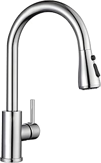 Dion chromed kitchen faucet with retractable handle with handle mixer.. DIAYTAR NIGERIA: Your affordable gateway to thousands of products delivered within a week.