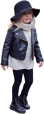 Fate leather coat for young boys and girls, motorcycle jacket adapted to winter from 1 to 5 years old.. DIAYTAR NIGERIA: Where value shopping meets reliable 5-8 day delivery across the nation.