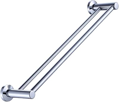 600 mm/24 "Double towel holder" Carrousel chromed chrome wall holder in the bathroom or b38913-60cm kitchen.. Discover endless possibilities with DIAYTAR NIGERIA's vast e-commerce selection and budget-friendly delivery.